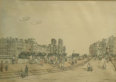 Lot 31 - W. Howard 20th Century PARISIAN SCENES: TWO...