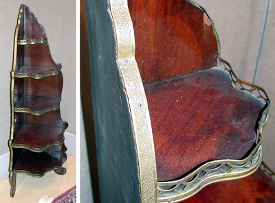 Lot 2265 - Regency Style Brass Mounted Walnut Corner...