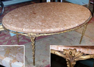 Lot 153 - Neoclassical Style Gilt-Metal Mounted Marble...