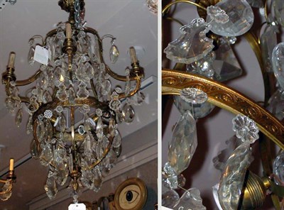 Lot 460 - Pair of Neoclassical Style Gilt-Metal and Cut...