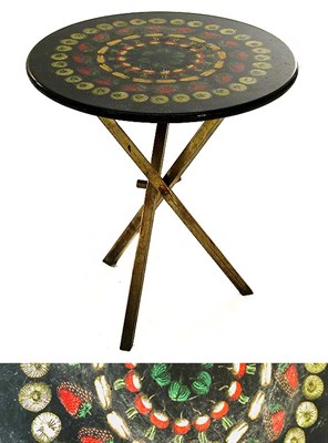 Lot 161 - Circular Cocktail Table with Fruit and...