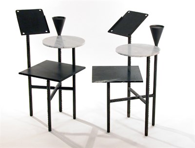 Lot 126 - Pair of Tele-Tables Designed by Philippe...