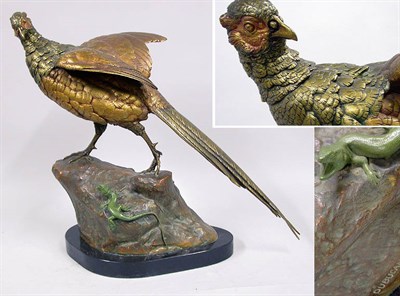 Lot 2631 - French Cold Painted Bronze Figural Group After...