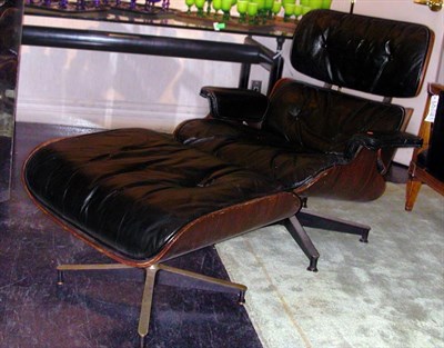 Lot 111 - Lounge Chair and Ottoman Model no. 670 and no....