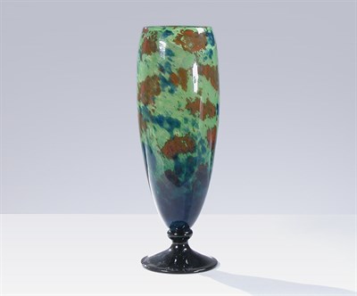 Lot 2473 - Degue Glass Vase Of tapering ovoid form, in...