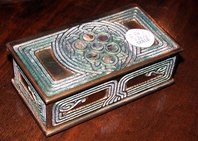 Lot 2547 - Tiffany Studios Abalone and Gilt-Bronze Stamp...