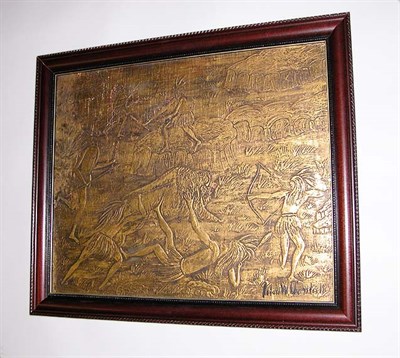 Lot 2622 - Art Deco Framed Relief Plaque Robert W....