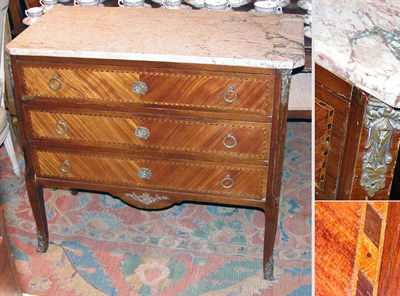Lot 366 - Transitional Louis XV/XVI Style Inlaid...