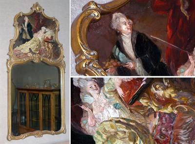 Lot 360A - Louis XV Style Gilt-Wood Trumeau Height 60...