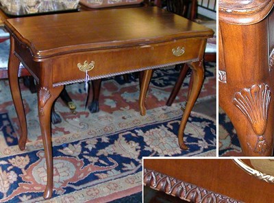 Lot 195 - Georgian Style Mahogany Fold-Over Card Table...