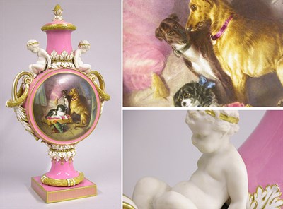 Lot 2428 - Sevres Style Porcelain Two-Handled Covered...