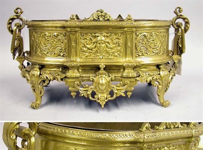 Lot 2343 - Napoleon III Gilt-Bronze Jardiniere Of oval...