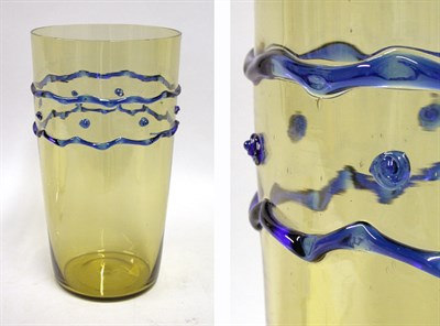 Lot 2554 - Carder Steuben Topaz and Bleu Celeste Glass...