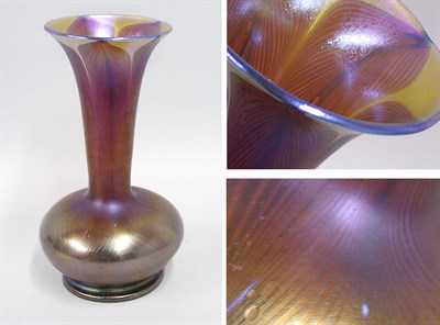 Lot 2511 - Unsigned Loetz Iridescent Glass Vase Of squat...