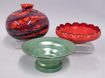 Lot 2519 - Group of Three Art Glass Articles Comprising...