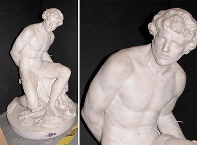 Lot 2277 - Italian White Marble Sculpture of a Classical...