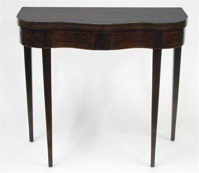 Lot 2206 - Federal Style Inlaid Mahogany Fold-Over Card...