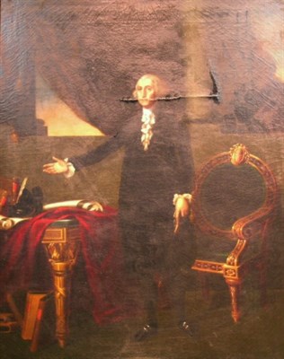Lot 3005 - After Gilbert Stuart THE LANSDOWNE PORTRAIT OF...