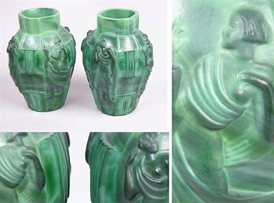 Lot 2489 - Companion Pair of Czechoslovakian Art Deco...