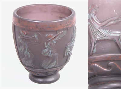 Lot 2487 - French Art Deco Enameled Glass Vase Designed...