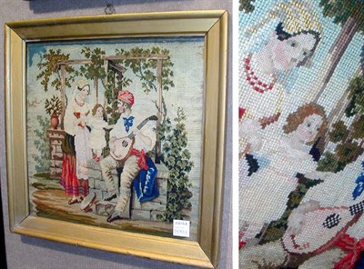 Lot 459 - Needlepoint Picture of a Young Family with a...