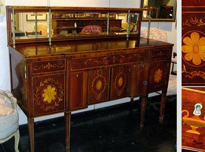 Lot 123 - Edwardian Satinwood Inlaid Mahogany Sideboard