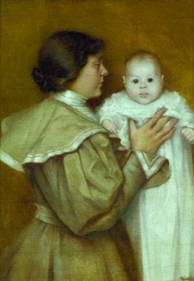 Lot 147 - Frederick Judd Waugh 1861-1940 MOTHER AND...