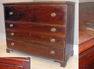 Lot 393 - Late George III Inlaid Mahogany Butler's Desk