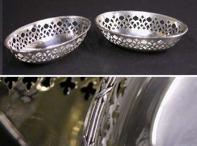 Lot 2842 - Pair of Gorham Sterling Silver Reticulated...