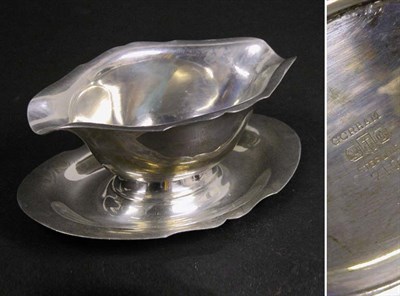 Lot 2843 - Gorham Sterling Silver Double Spout Gravy Boat...