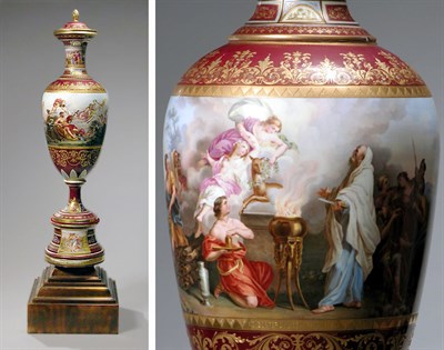 Lot 2371 - German Neoclassical Style Porcelain Covered...