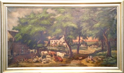 Lot 2023 - Manner of Currier & Ives THE FARMER'S HOME...