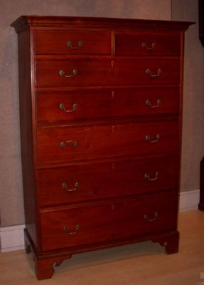 Lot 3139 - Chippendale Walnut Tall Chest Delaware Valley...