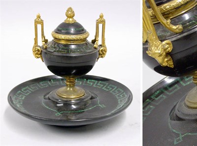 Lot 2626 - French Gilt-Bronze Mounted Polished Slate...