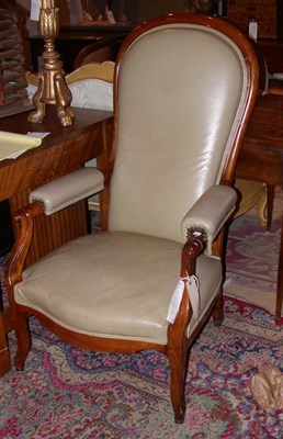 Lot 526 - Victorian Upholstered Walnut Reclining Armchair