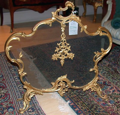 Lot 2301 - Louis XV Style Gilt-Metal Fire Screen Of...