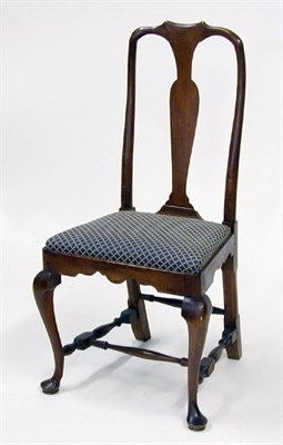 Lot 2077 - Queen Anne Maple Side Chair Possibly Rhode...