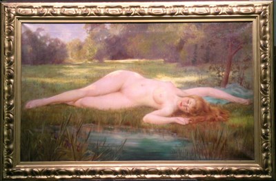 Lot 2019 - Gordon Coutts American, 1868-1937 NUDE BY A...