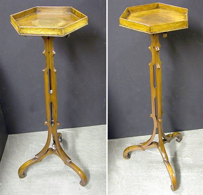 Lot 488 - Pair of Victorian Mahogany Candlestands