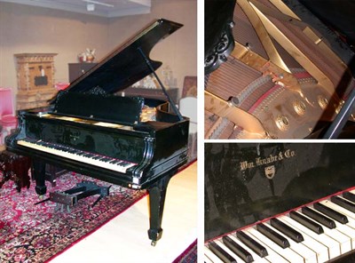 Lot 2566 - William Knabe & Co. Ebonized Baby Grand Piano