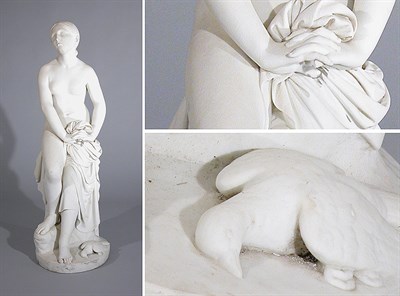 Lot 2454 - White Marble Sculpture of a Seated Female Nude...