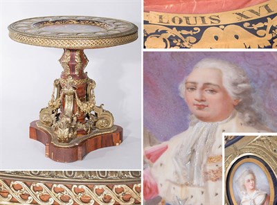 Lot 2414 - Louis XVI Style Gilt-Bronze and Porcelain...