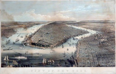 Lot 2038 - Currier & Ives, publishers VIEW OF NEW YORK,...