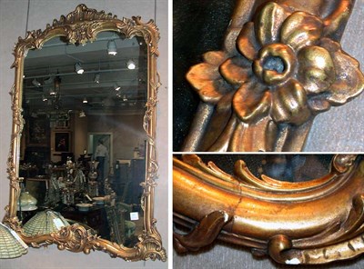 Lot 2457 - Louis XV Style Gilt-Wood Mirror Of rectangular...