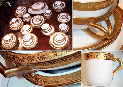 Lot 2330 - Assembled Porcelain Dinner Service Set...
