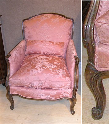 Lot 2343 - Louis XV Style Walnut Chaise a la Reine