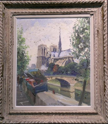 Lot 44 - Constantin Kluge French, b.1912 VIEW OF NOTRE...