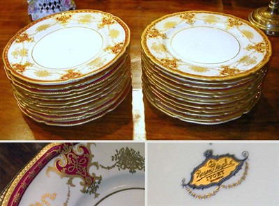Lot 386 - Set of Rosenthal Gilt-Decorated Porcelain...