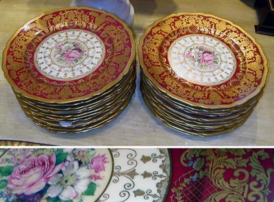 Lot 528 - Set of Rosenthal Porcelain Luncheon Plates...