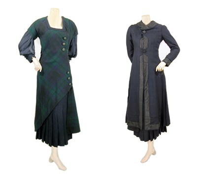 Lot 31 - Black Watch Plaid Wool Outdoor Ensemble...